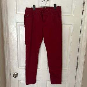 Elle Women's Cranberry Red Jeans